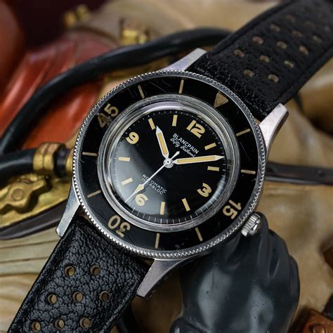 vintage blancpain fifty fathoms